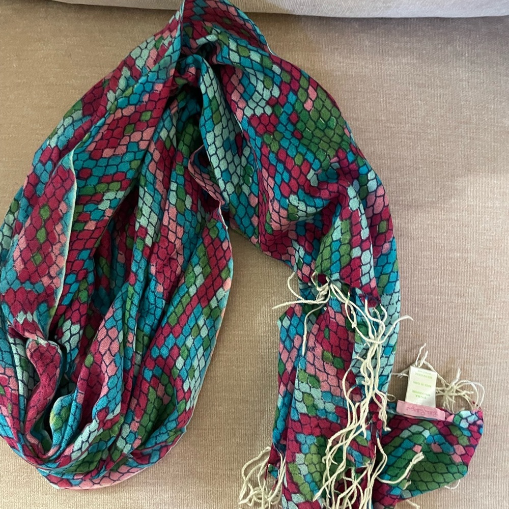 Lilly Pulitzer brand colorful scarf